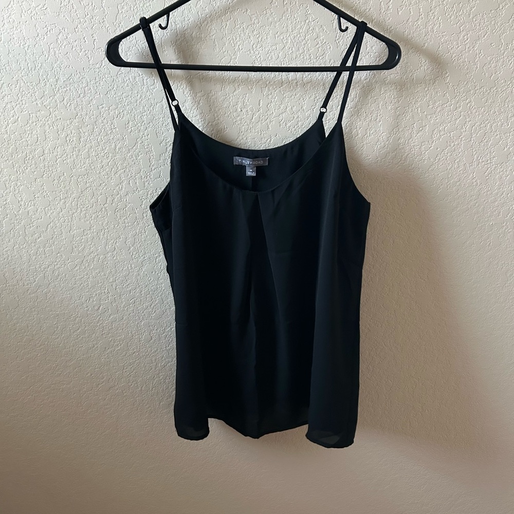 Tinley Road Women’s Black Adjustable Strap Camisole Size M